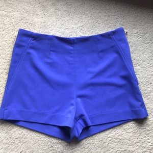 *NWOT* HIGH WAIST COBALT BLUE SHORTS